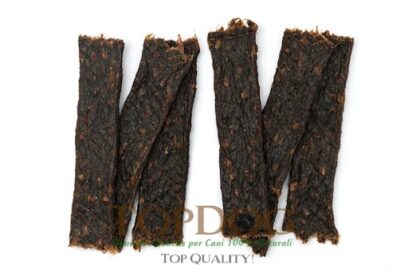 Strisce di Carne essiccata di Cinghiale per cani 100gr