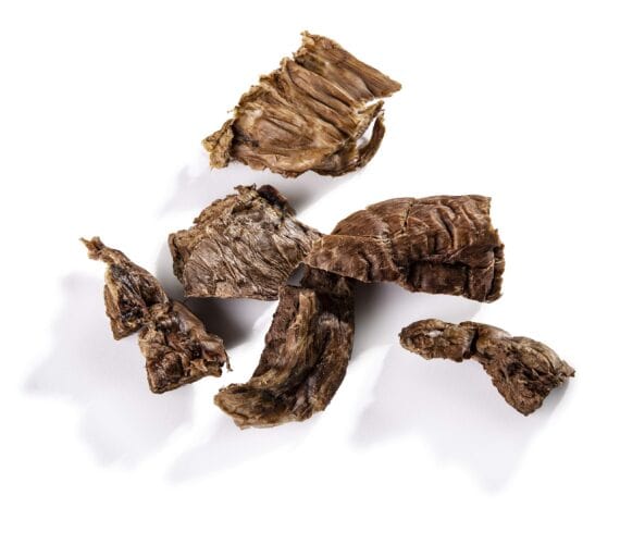 polmone di bovino essiccato per cani