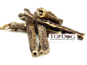 esofago essiccato di bovino per cani