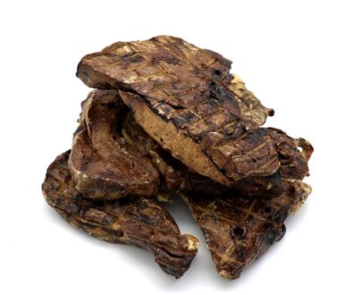 mammelle di vacca essiccate per cani