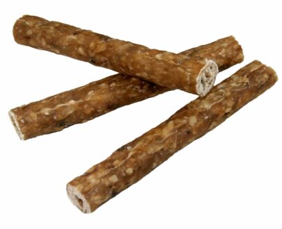 Bastoncino di Pelle di Bovino per cani con Trippa